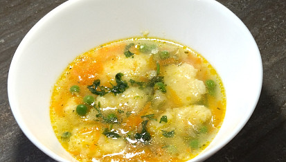 Rychlá polévka s krupicovými nočky od M.D.Rettigové