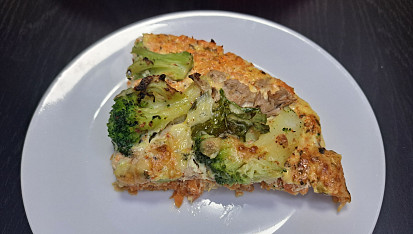 Slaný koláč z mrkvového základu