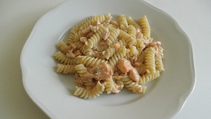 Těstoviny s lososem a smetanou, Těstoviny s lososem a smetanou