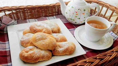 Kynuté jablkové taštičky s tvarohem