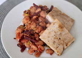 Teplý fazolový salát