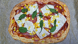 Zdravá pizza (tvarohovo-ovesná)