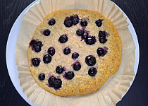 Zdravý a rychlý borůvkový koláček