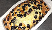 Borůvkový banana bread