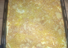 Sypaná tvarohová buchta