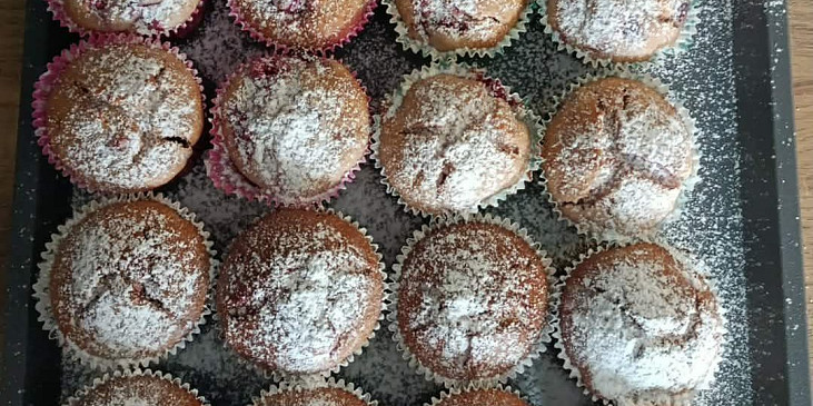 Tvarohové muffiny s ovocem (S malinami)