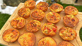 Vaječné muffiny se zeleninou