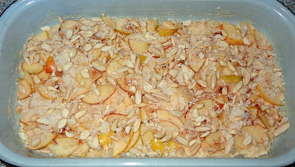 Jablkový koláč s mandlovou krustou