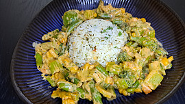 Krémová zeleninová směs na smetaně s rýží