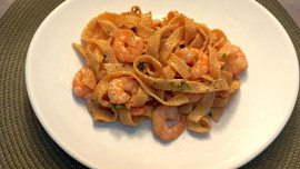 Krémové krevety s česnekem