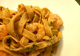 Krémové krevety s česnekem