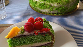 Piškot ze zeleného čaje Matcha (Matcha kasutera)