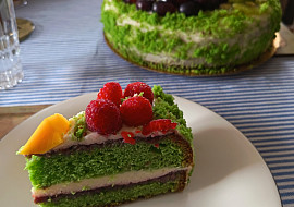 Piškot ze zeleného čaje Matcha (Matcha kasutera)