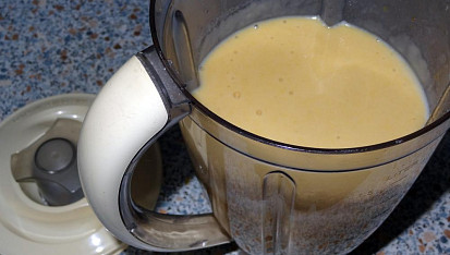 Bramborový krém se sýrovou bagetkou