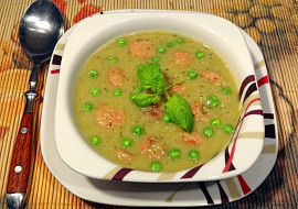 Dvojitá hrachová polévka