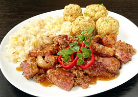 Výpečky s uzenou krkovicí