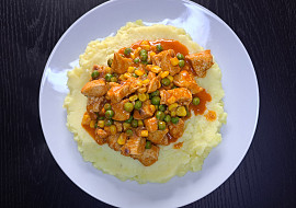 Kuřecí dušené soté se zeleninou