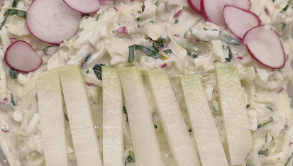 Lehká pomazánka z kedlubny a ředkviček, Hotovo...