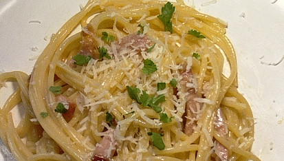Autentické špagety carbonara podle Emanuela