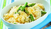 Chřestové rizoto s vínem a parmezánem