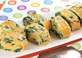 Špenátový závin se šunkou