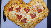 Valentýnská pizza