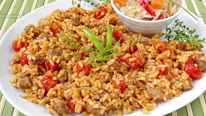 Srbské rizoto s cherry rajčátky