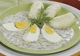 Koprovka s tvarohovými knedlíčky