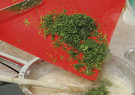 Koprovka s tvarohovými knedlíčky