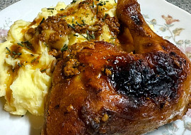 Kuře pečené v podmáslí