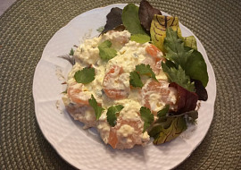 Vajíčková pomazánka s krevetami