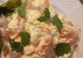 Vajíčková pomazánka s krevetami