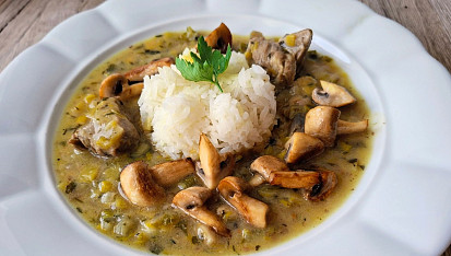 Vepřové frikasé s pórkem