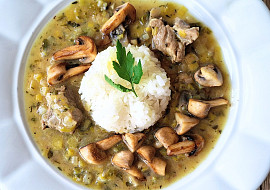 Vepřové frikasé s pórkem