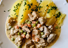 Vepřové frikasé se smetanou