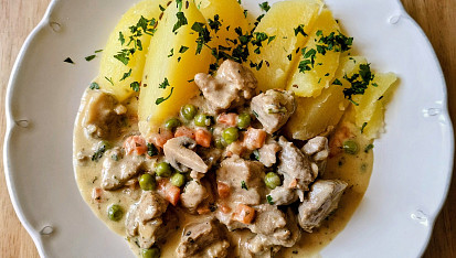 Vepřové frikasé se smetanou