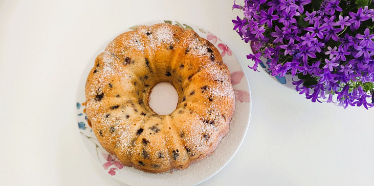 Tvarohová bábovka s borůvkami podle Petry Burianové