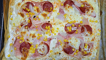 Pizza z listového těsta