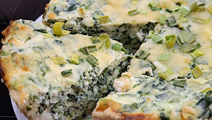 Špenátový quiche