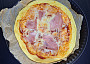 Pizza z cottage a vajec (bez mouky)