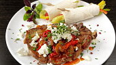 Balkánský vepřový steak