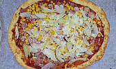 Cottage pizza s celozrnnou moukou