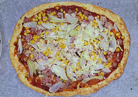 Cottage pizza s celozrnnou moukou