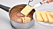 Kávové řezy ze tří vrstev