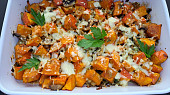 Zapečená dýně se žampiony