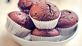 Cuketové muffiny s čokoládou