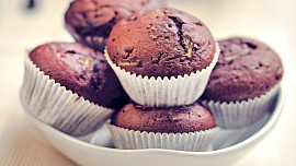 Cuketové muffiny s čokoládou