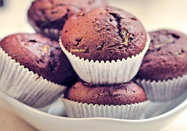Cuketové muffiny s čokoládou