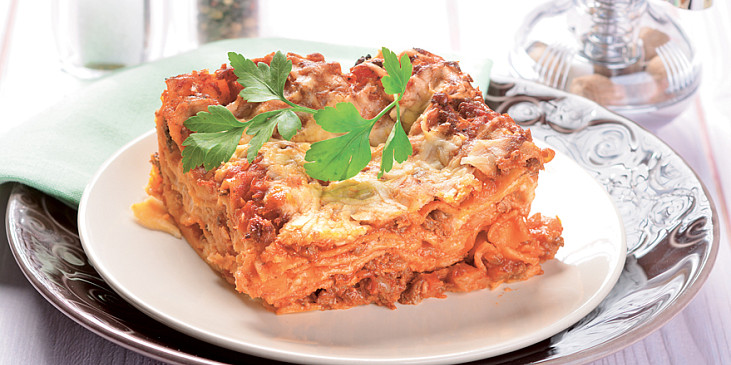 Lasagne s omáčkou z kořenové zeleniny