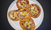 Mini pizzy z cottage těsta